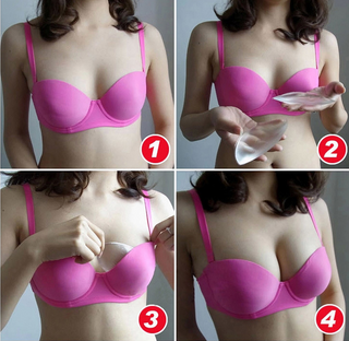 Bra cup invisible insert