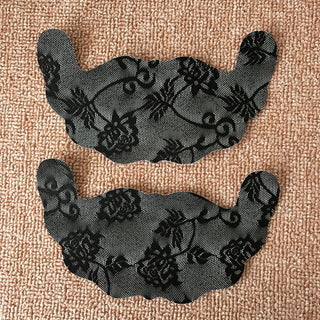 Lace jacquard breast patch
