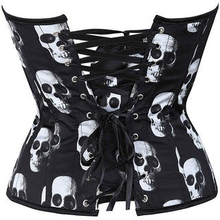 Skull Print Corset Shapewear