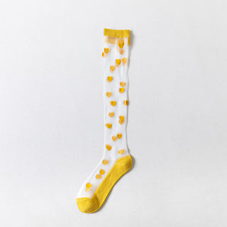 Women's New Love Glass Silk Stockings